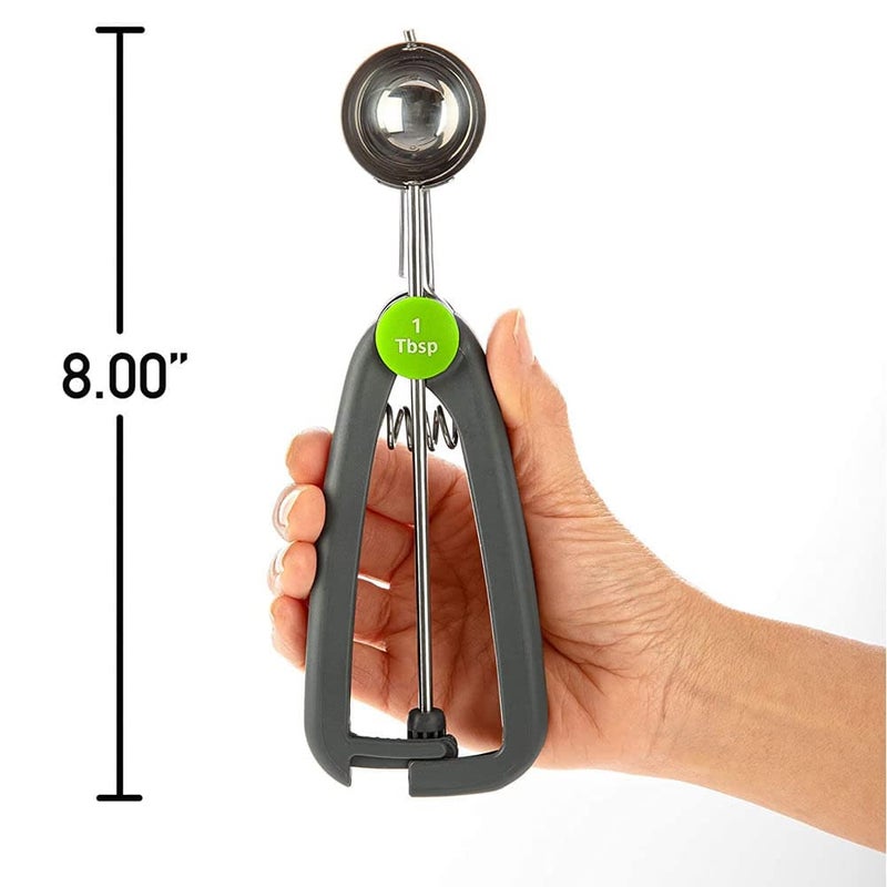 Progressive Prep Solutions by Progressive Quick Release Cookie Scoop - 1 Tbsp.,Grey - Image 4